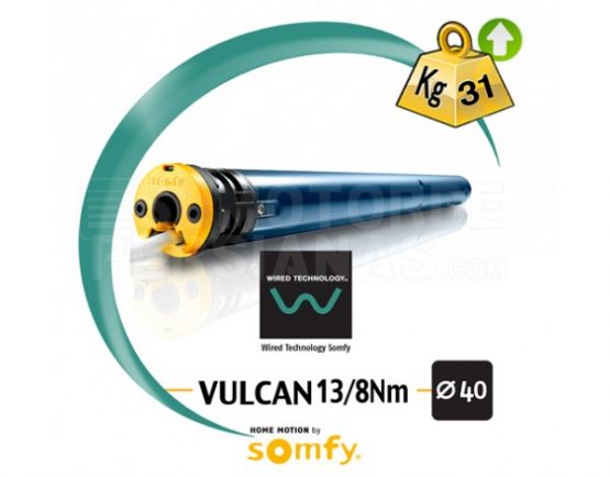 Motor Somfy 40mm Cable VULCAN 13/8