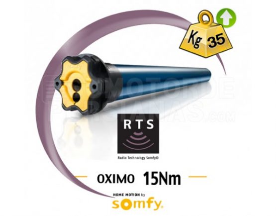 Motor Somfy RTS Oximo para persiana 15Nm