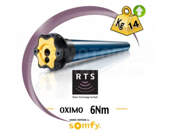 Motor Somfy RTS Oximo para persiana 6Nm