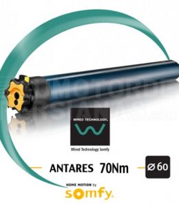 Motor Somfy via cable ANTARES 70/17