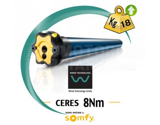 Motor Somfy via cable CERES 8Nm