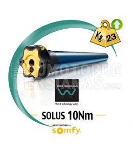 Motor Somfy via cable Solus 10Nm