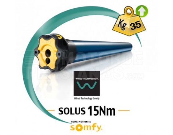 Motor Somfy via cable Solus 15Nm