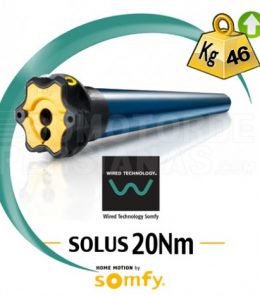 Motor Somfy via cable Solus 20Nm