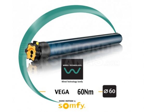 Motor Somfy via cable VEGA 60Nm
